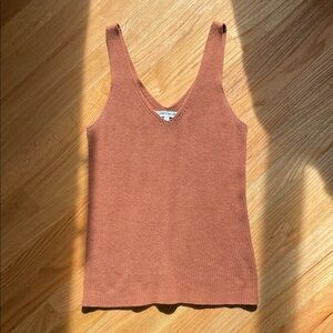 Elizabeth and James Rust Knit Tank Top